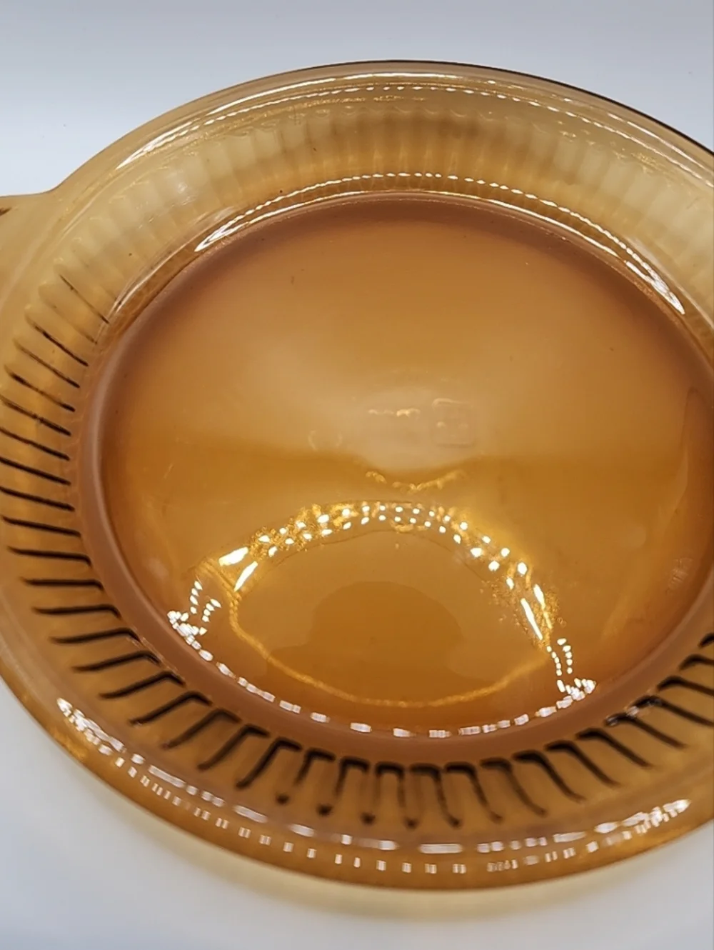 Anchor Hocking Amber Glass pie dish 1460 9in
